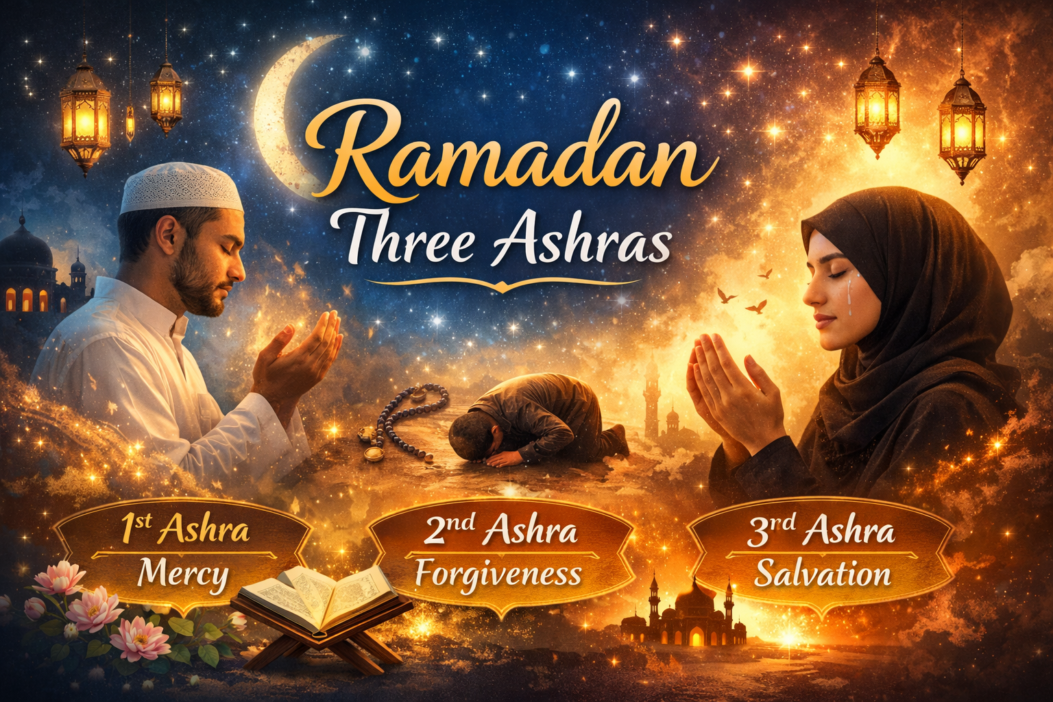 Read more about the article Ramadan Three Ashras – Mercy, Maghfirah & Salvation